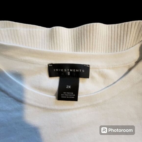 Investments ll Sweater Womns SZ 2X Soft Winter Old Money Minimalist Simple Clean - Picture 4 of 4